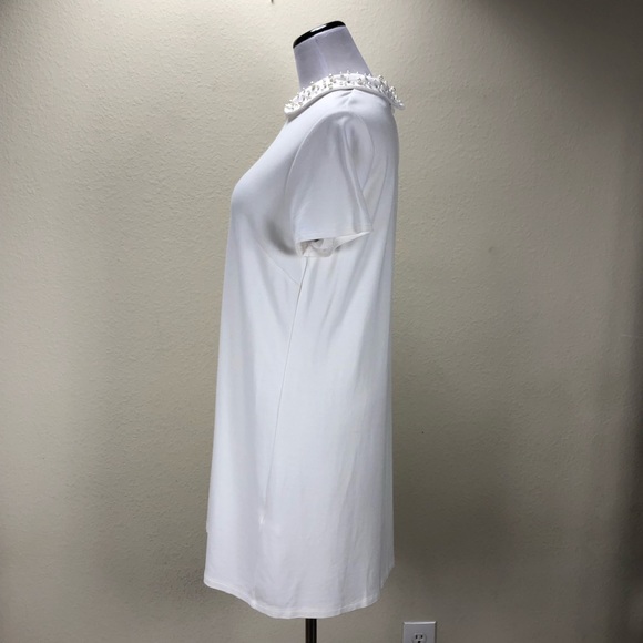 Forever 21 Cream Pearl Collar Swing Dress - Picture 2 of 6